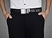 QISHI YUHUA Men's Solid Buckle Automatic Ratchet Leather Belt Buckle,kt311