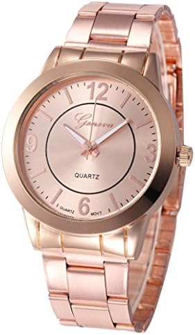 ZLOLIA Stainless Steel Sport Quartz Hour Wrist Analog Watch (RG)
