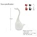 Langxian Swan Bathroom Toilet Bowl Brush and Holders Set, Toilet Brush with Long Handle Full-Closed and Ceramic Base,Bathroom Cleaning Brush Accessories …