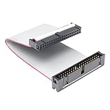 IDE 40-Pin Male to Female Hard Drive Extension Cable 6 inch Flat Ribbon Cord for 3.5" PATA HDD (39 Pin + 1x Empty)