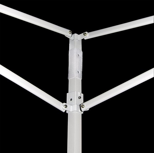 Impact Canopy 10' x 10' Instant Pop-Up Canopy Tent, Straight Leg, Weight Bags, Roller Bag, Black