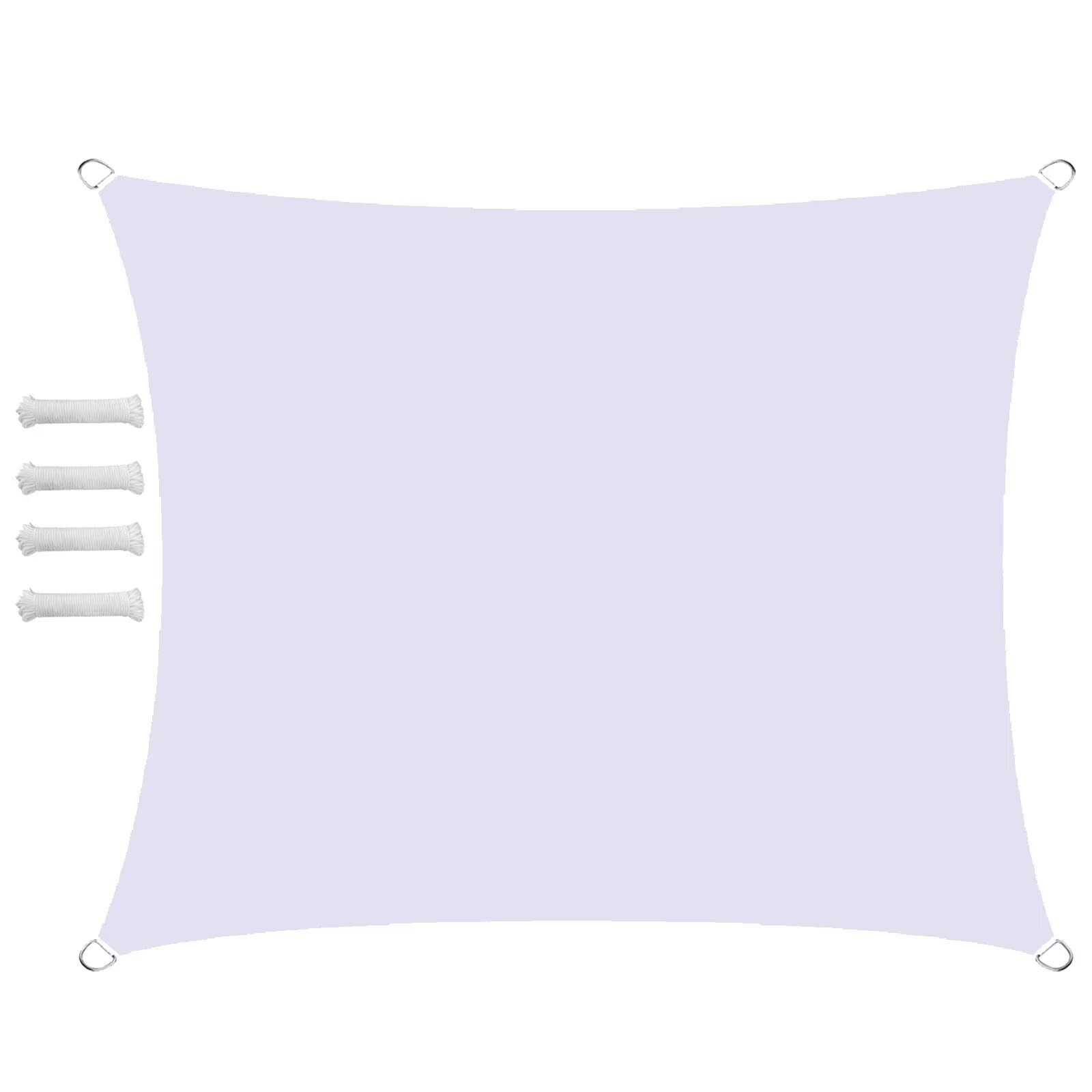 Awning, Waterproof, Rectangular, Square, Triangular, Rectangular Balcony (21 Colours, 85 Sizes), Sun Protection 95% UV Protection, Wind Protection with Eyelets and Mounting Ropes