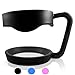 SkyyHi Handle for 30 oz Tumbler - Yeti Handle - RTIC Handle - Ozark Handle - Arctic Cup Handles - Tumbler Handle for 30 ounce Rambler - For RTIC & Yeti Cup Stainless Steel Tumblers Mugs Flask (Black)
