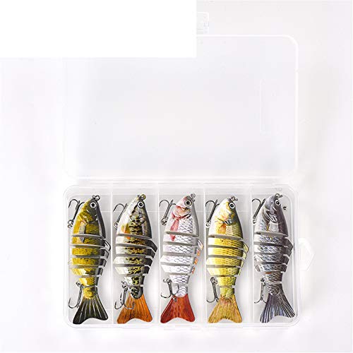 xiangen Fishing Bait Bass Multi-Joint Slow Hard Bait Fishing Gear Kit Simulation Bionic Freshwater Road Sub-Bait 4Pcs - Thumbnail 6