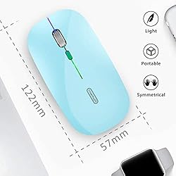 Uiosmuph LED Wireless Silent Mouse, G12 Slim
