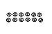 TOYOTA Genuine PTR45-34073 TRD Lock Ring Fastener