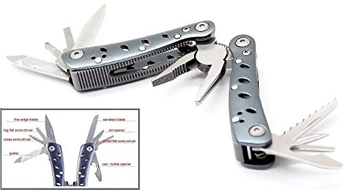 Ganzo 10 in 1 Flying Bat Multifunction Micropower Toolkit Pocket Plier & Multitools Set with Nylon Pouch