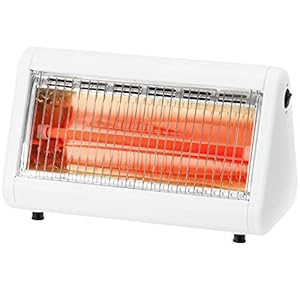 山善 あしもとあったか 電気ストーブ ホワイト DS-F041(W)