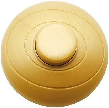 FINE COMMODITIES 1 Pcs Gold Foot Pedal Push Switch Inline Lamp Light On-off Control Footswitch