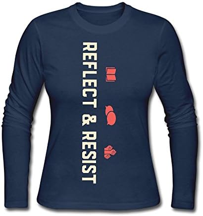 Reflect And Resist Women's T Shirts,Long Sleeve Bottoming Shirt Overclothes For Women