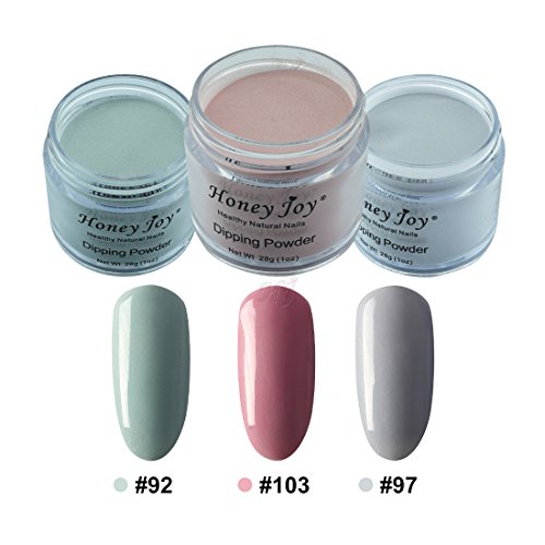 3pcs 28g/Box Multi Colorful Dipping Powder Without Lamp Cure Nails Dip Powder Summer Gel Nail Color Powder Natural Dry (92-103-97)