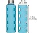 Silicone Sleeves for 18 oz Glass Bottles from Aquasana, Epica, Estilo, Pratico, & Similar Brands - 6 Pack