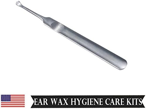 Ear Wax Pick Remover Curette Cleaner for Build Up Impacted Earwax Medical Grade Ear hygiene Care Kits, Easily Holding, SMOOTH AND ROUNDED No rough edges to damage your ear or hands 1 PC Flat 3-6/11”