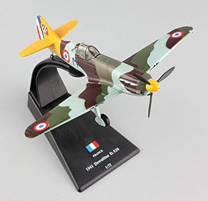Legendary Aircraft Souvenirs  Scale Metal die - cast Models Premium Edition for Collectible / Souvenir / Display Purpose (D-520 WW2 French Fighter)
