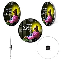 Geek Alerts 12inch Silent Wall Clock, Jesus Christ