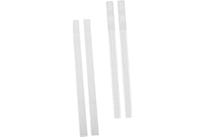 NULYLU 2 Pairs Acrylic Rolling Pin Guides for Precise Dough Thickness Baking Rulers for Cookie Pastry