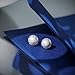 S925 Sterling Silver Needle Pearl Earrings 8mm Freshwater Cultured Pearl Studs Earrings Hypoallergenic and Nickel Free Fashion Jewelry for Women Girls (pearl)
