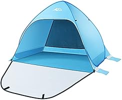 BFULL Pop Up Tent Beach Tent for 2-4 Man, Automatic Sun Tents Anti UV Compact Tent for Beach, Garden, Camping, Fishing,...