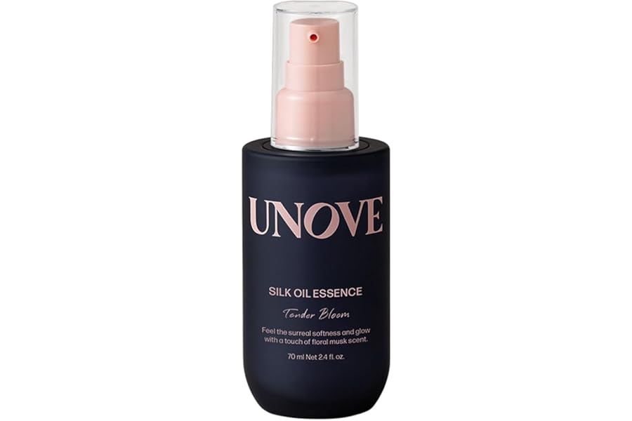 UNOVE Silk Oil Essence Hair Serum 70ml/2.4fl.oz | Nourishing Hair Oil for Dry, Frizzy, and Damaged Hair | Lightweight Smoothing Serum | Frizz Control and Split End Care | Heat Protection