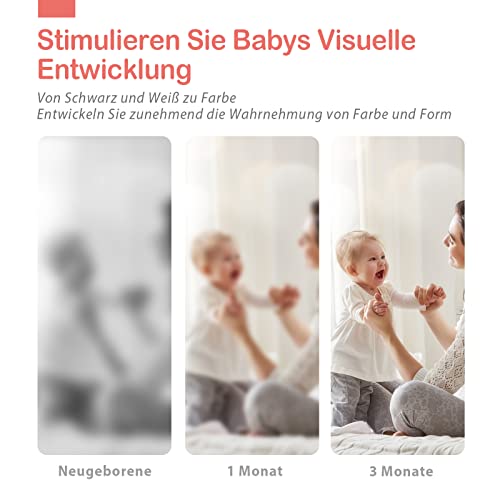 Hahaland Contrast Cards Baby Toy from 0 3 6 12 36 Months, 80 Cards, Black White Flash Cards, Contrast Toy for Newborns, Visual Stimulus Flashcards, Baby Gift Birth, 5.9 inches x 5.9 inches
