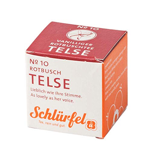 Schlürf Rotbuschtee "Telse" No. 10, Schlürfel Bio-Rotbuschtee mit Vanille, Display mit 27 Pyramiden-Teebeuteln in Würfeln einzeln verpackt, 67,5g (27 x 2,5g) – Bild 3