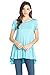 Frumos Womens Tunic Short Sleeve Long Tunic Top Made In USA