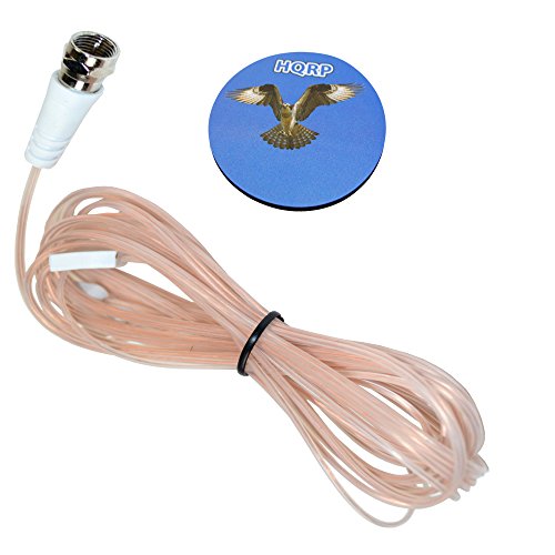 HQRP FM Antenna F-Type Connector for Yamaha CRXE-150 / DSP-AX630 / DVR-S100 / YSP-3000 / YSP-3050 / YSP-4000 / YSP-4100 + HQRP Coaster