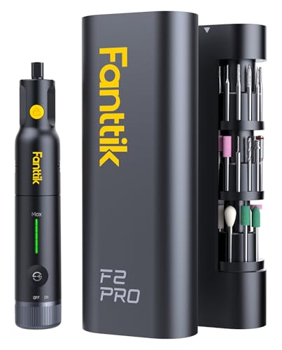 Fanttik F2 PRO Cordless Rotary Tool Kit 4V, Strong Magnetic Motor, Revostor Hub, 5 Variable Speed, 25000 RPM, 55 Accessories, for Sanding, Polishing, Drilling, Carving, Cutting DIY Crafts