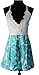 Moxeay Deep V Neck Playsuit Backless Chiffon Short Jumpsuit (M, Green)