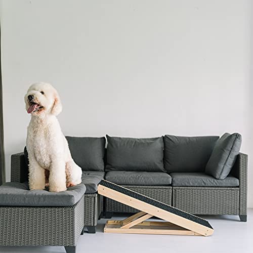 BestVida Pet Ramp (170 X 44 Cm),Dog Ramp For Car, SUV & Truck, 67" Long & 17" Wide, Fold-able & Portable Pet Ramp With Non-Slip Rug Surface, Extra Wide Dog