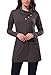 Zattcas Womens Tunic Tops, Button Cowl Neck Long Sleeve Tunic with Pockets