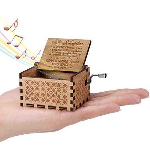 Engraved Music Box - You are My Sunshine, Gift for Daughter from Mom - You Are Stronger Than You Seem (B - From Mom) - Thumbnail 2