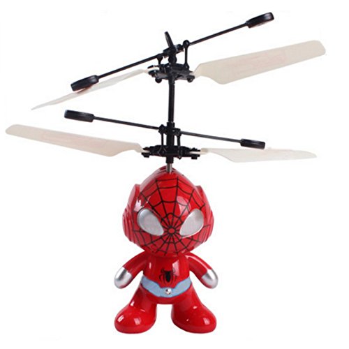 Buy USB Chargeable Flying Spiderman Sensing Aircraft Induction Control