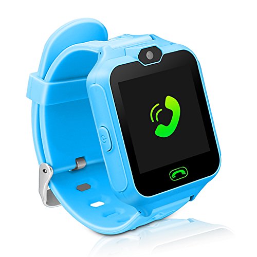 Kids Smart Cell Phone Watch,Smart Watch Phone for Boys Girls with SIM and SD Slot,Unlocked Waterproof SOS Phone Watch with Camera Games Touchscreen Children Cell Watch Holiday Birthday Gift (Blue)
