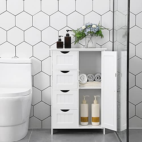 VASAGLE Bathroom Storage Floor with an Adjustable