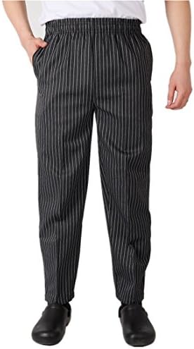 Chef Pants Baggy Work Pant Chefs Trousers Black