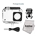 Kupton Waterproof Case for Xiaomi YI 4K/ YI 4K+/ YI Discovery 4K, Diving Protective Housing 40m Waterproof Case for Xiaomi YI 4K/ YI 4K+/ YI Discovery 4K Action Camera with Bracket