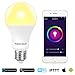 Tonbux Alexa Smart LED Bulb, Work with Echo and Google Home, No Hub Required WiFi Color Light Bulbs(10W) A21, Phone Controll and RGBW Tunable (60W Equivalent) (A Bulb, Multicolor)