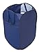 Internet's Best Square Pop Up Laundry Hamper - Collapsible Laundry Bag with Mesh Drawstring Lid - Carry Handles - Dirty Laundry Sorter Basket - Blue