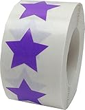 Purple Star Stickers| 500 Adhesive Labels