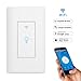 Smart Light Switch,LYASI In-wall WiFi Switch Remote Control Wireless Switch,Compatible with Alexa and Google Home,Timing Function,Control Your Fixtures From Anywhere,No Hub Required