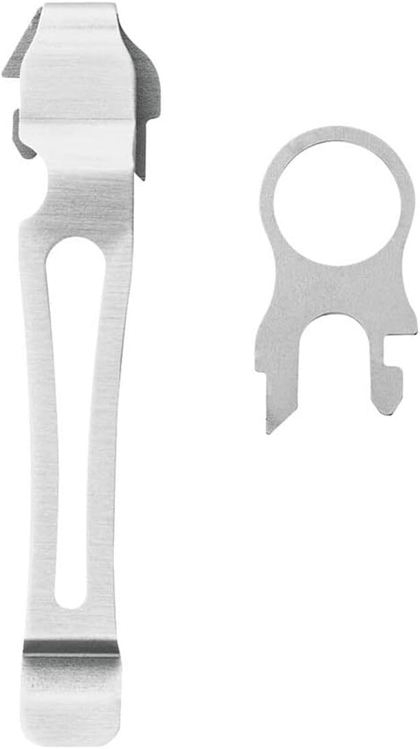 Leatherman Pocket Clip & Lanyard Ring - For Charge, Surge & Wave Models, Silver