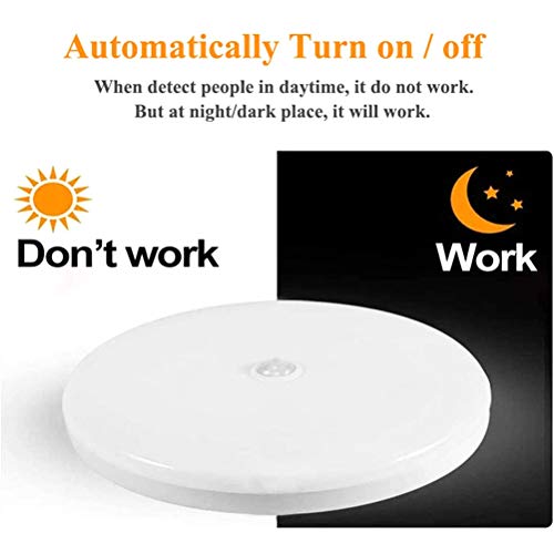 LifeBest Led-plafondlamp, bewegingssensor, licht, plafondlamp, modern, vlak plafondlamp voor keuken, woonkamer… - Afbeelding 4