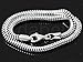 Adabele 1pc Genuine Real Sterling Silver Charm Bracelet 8.5 inch Hypoallergenic Snake Chain Compatitle with Pandora All European Charm Beads Mom Birthday Mother's Day Gift SS226-5