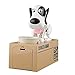 Mansalee Cute Dog Piggy Bank Doggy Coin Bank Canine Money Box (White Dog)