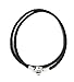 Pandora Women's Double Black Leather Bracelet - 590705CBK-D1