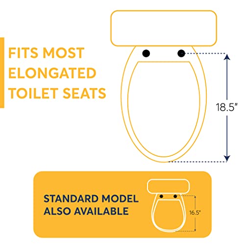 Drive Medical RTL12027RA 2in1 Raised Toilet Seat with Removable