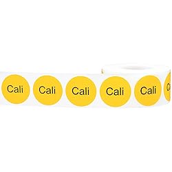 Cali Deli Labels 1 Inch Round Circle Dots 500 Total