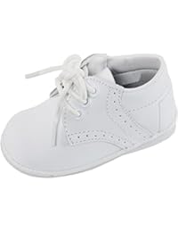 iGirldress Baby Boys Oxford Christening Shoes White Size 2