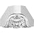 Ekena Millwork MIC07X07CI 7 1/8"H x 7 3/8"P x 10 1/8"F Carrillo Shell Crown Moulding Inside Corner